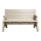 Bench-to-Table Modern Outdoor Patio Furniture Stool Chairs - Supports Up To 1400 lbs