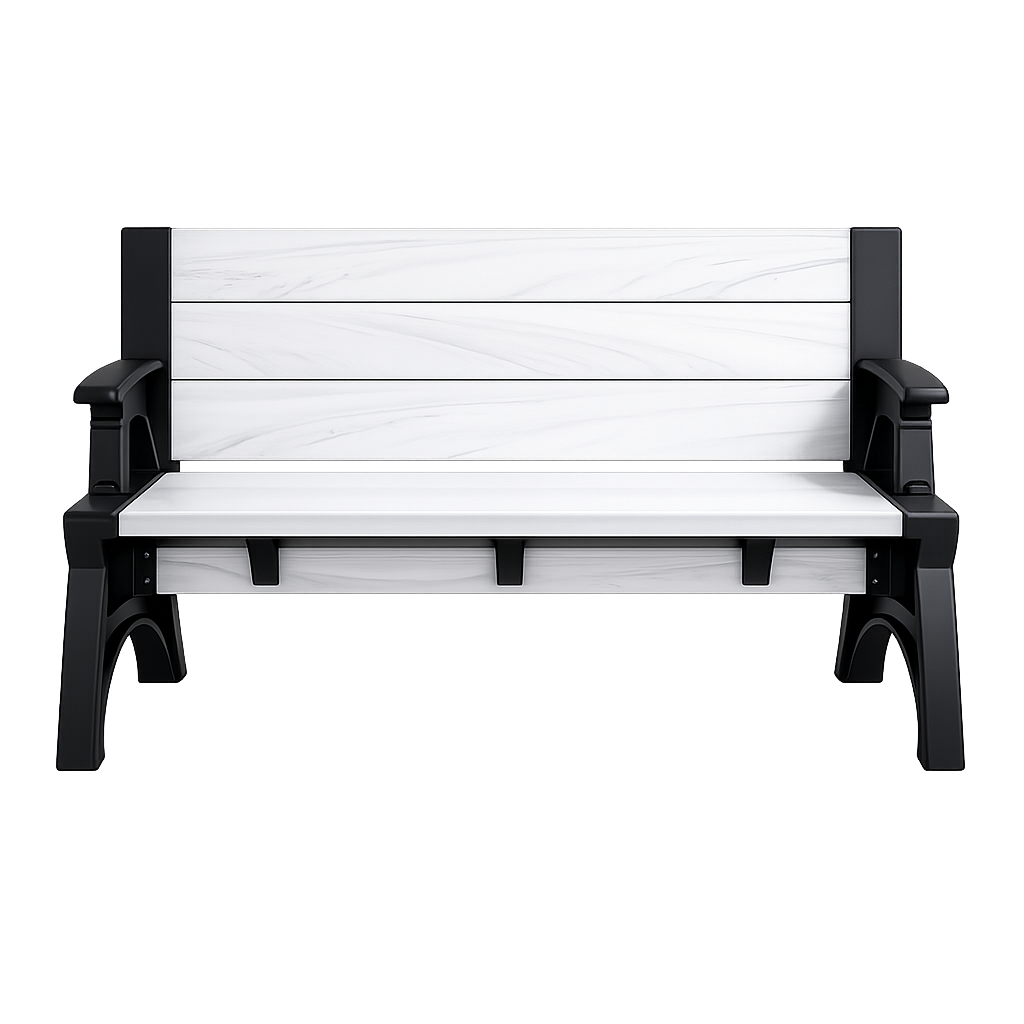 Bench-to-Table Modern Outdoor Patio Furniture Stool Chairs - Supports Up To 1400 lbs