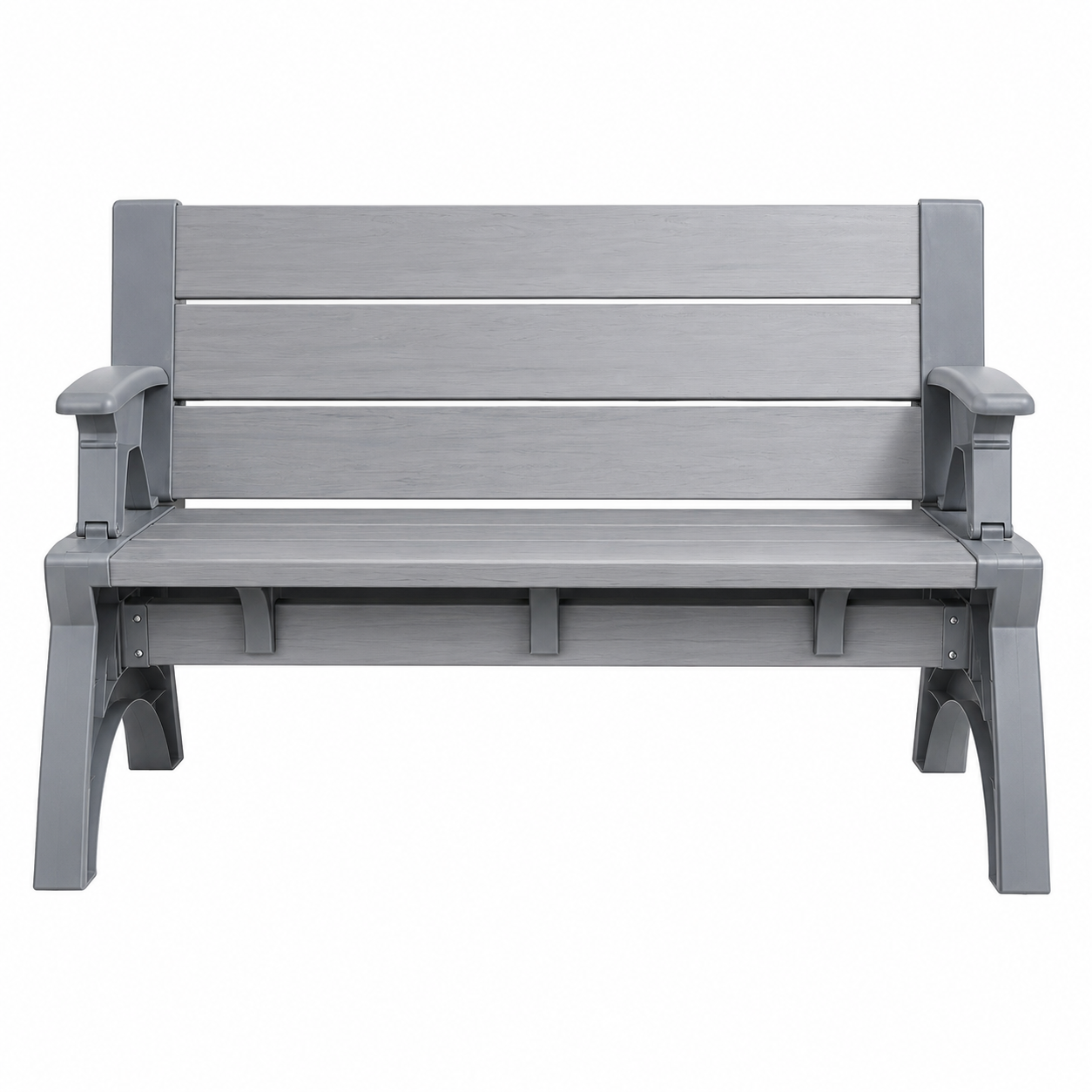 Bench-to-Table Modern Outdoor Patio Furniture Stool Chairs - Supports Up To 1400 lbs