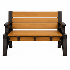 Bench-to-Table Modern Outdoor Patio Furniture Stool Chairs - Supports Up To 1400 lbs