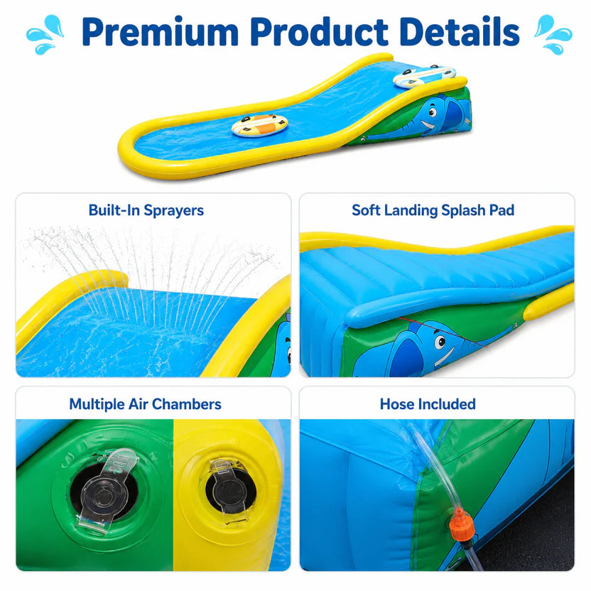SplashJoy Inflatable Backyard Water Slide